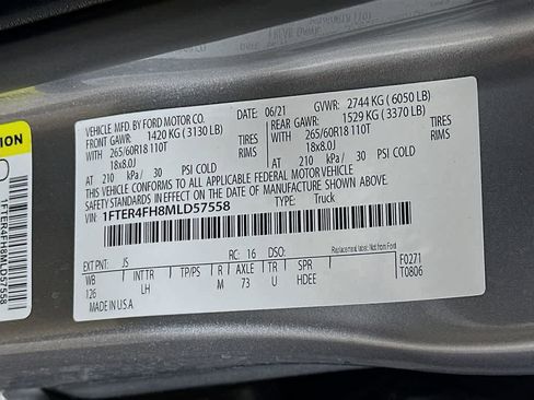 Certified 2021 Ford Ranger XL w/ Equipment Group 101A High image 22