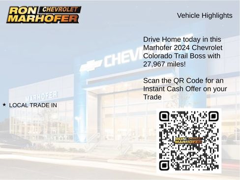 Used 2024 Chevrolet Colorado Trail Boss w/ Safety Package AWD/4WD image 14