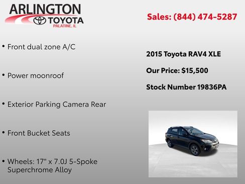 Used 2015 Toyota RAV4 XLE image 3