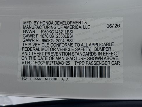 New 2026 Honda Accord LX image 36