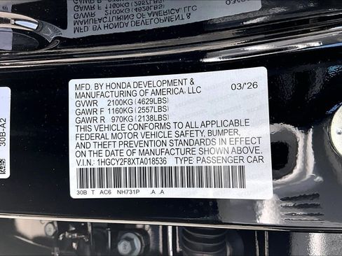 New 2026 Honda Accord Touring image 8