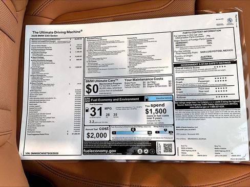 New 2026 BMW 330i Sedan w/ M Sport Package RWD image 20