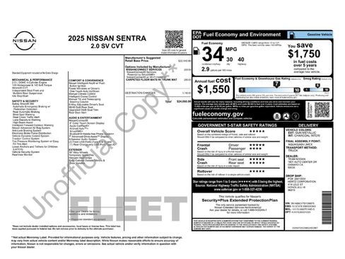 Used 2025 Nissan Sentra SV FWD image 28