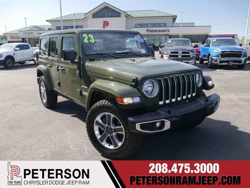 Used 2023 Jeep Wrangler Unlimited Sahara AWD/4WD image 1