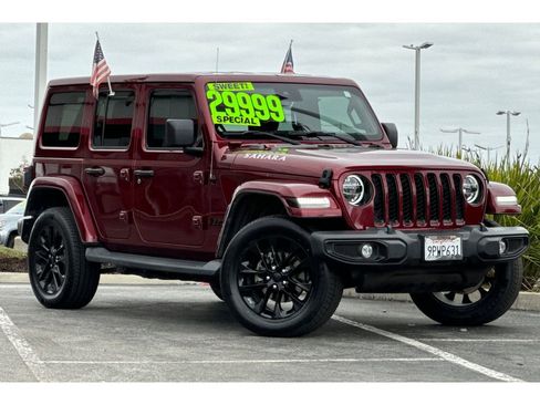 Used 2021 Jeep Wrangler Unlimited Sahara w/ Safety Group image 2