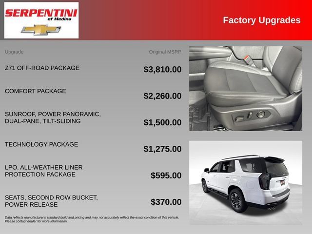 New 2026 Chevrolet Tahoe Z71 w/ Z71 Off-Road Package AWD/4WD image 6