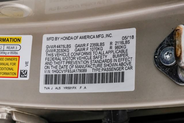 Used 2018 Honda Accord Touring image 78
