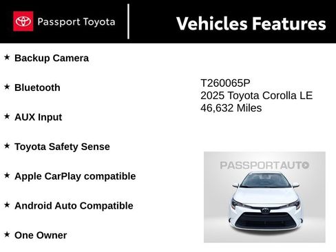 Used 2025 Toyota Corolla LE FWD image 10