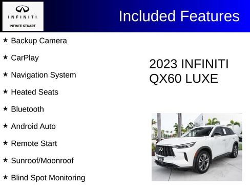 Certified 2023 INFINITI QX60 Luxe w/ Performance Audio Package AWD/4WD image 3