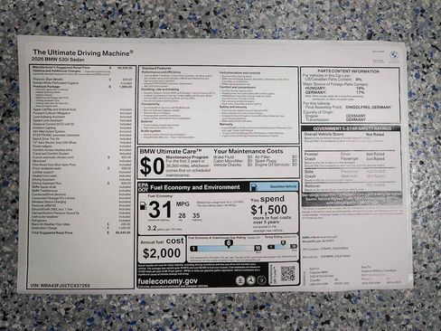 Used 2026 BMW 530i w/ Premium Package RWD image 17