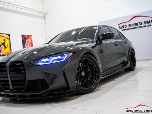 Used 2021 BMW M3 w/ Parking Assistance Package RWD image 46