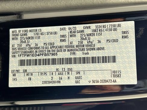 Used 2023 Ford F150 XLT w/ Equipment Group 302A High AWD/4WD image 41