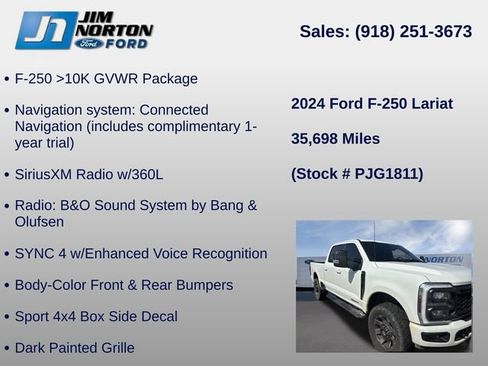 Used 2024 Ford F250 Lariat w/ Sport Appearance Package AWD/4WD image 15