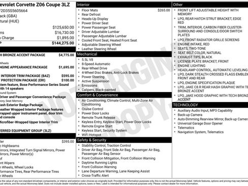 Used 2025 Chevrolet Corvette Z06 RWD image 47