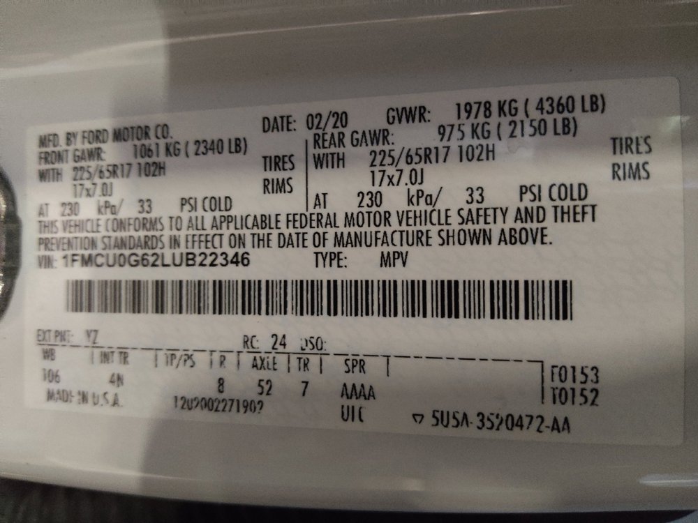 Used 2020 Ford Escape SE FWD image 33