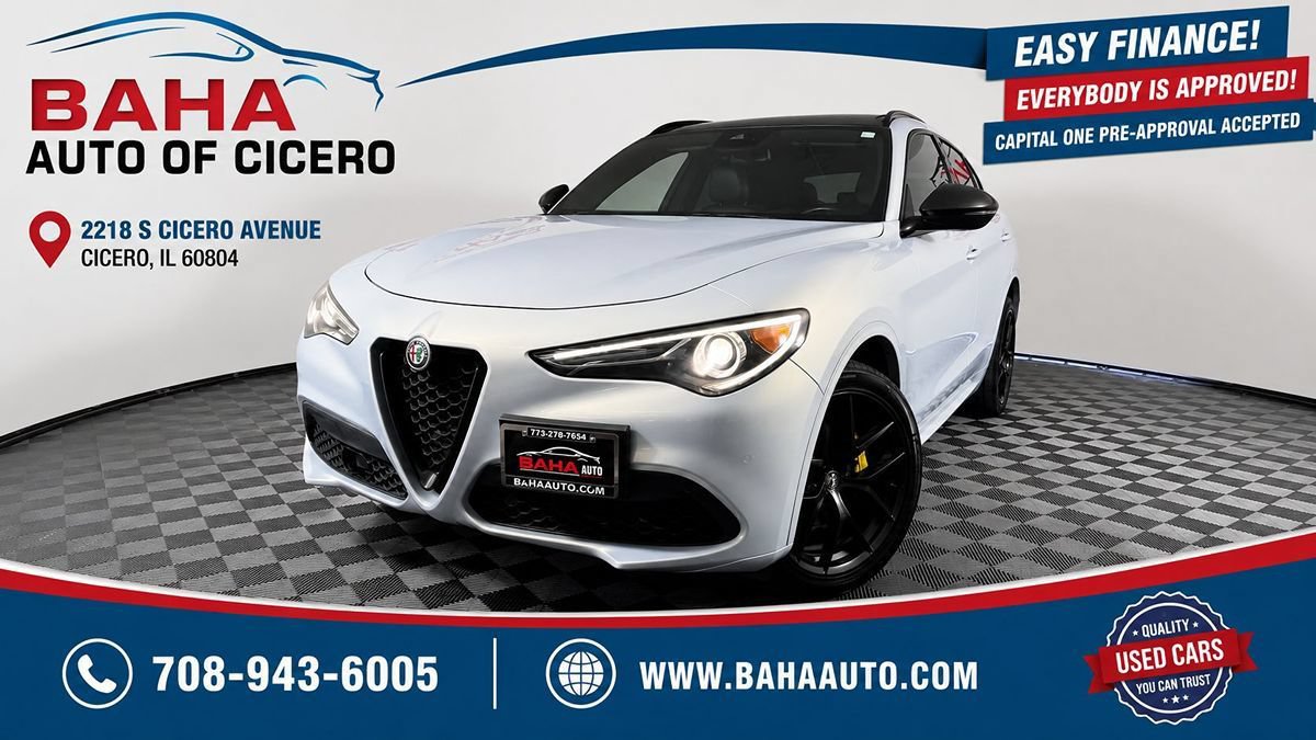 Used 2020 Alfa Romeo Stelvio Ti Sport w/ Quick Order Package 22S Sport AWD/4WD image 1