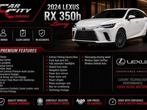 Used 2024 Lexus RX 350 w/ Convenience Package AWD/4WD image 2