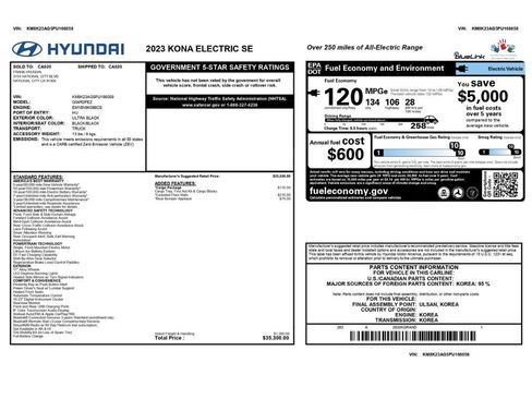 Used 2023 Hyundai Kona SE w/ Cargo Package image 2