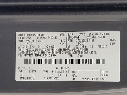 Used 2018 Ford F150 XLT w/ Equipment Group 302A Luxury AWD/4WD image 33
