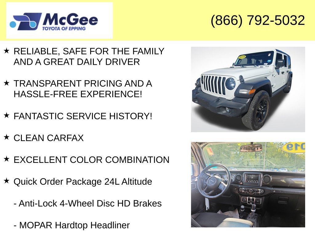 Used 2019 Jeep Wrangler Unlimited Sport AWD/4WD image 4