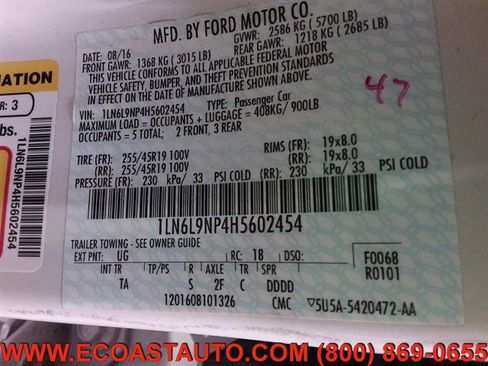 Used 2017 Lincoln Continental Reserve w/ Climate Package image 20