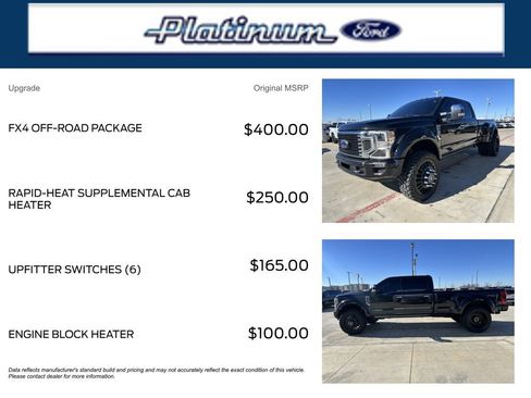 Used 2020 Ford F450 Platinum w/ FX4 Off-Road Package image 11