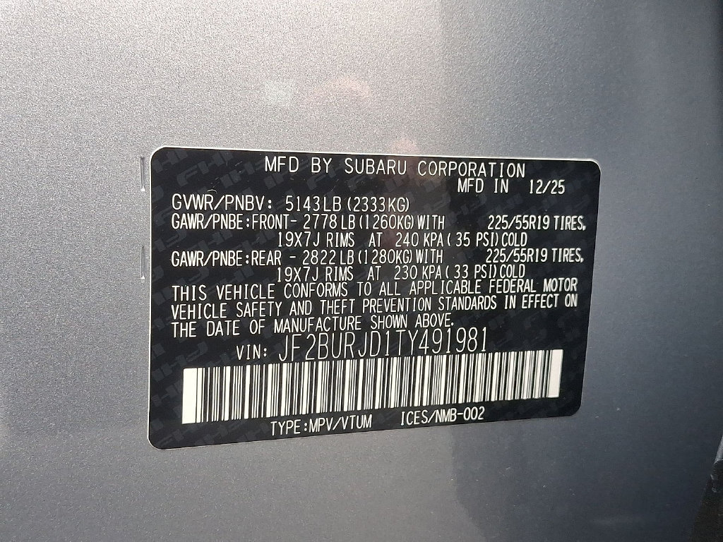 New 2026 Subaru Outback Touring XT AWD/4WD image 18