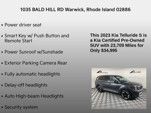 Certified 2023 Kia Telluride S w/ S Sunroof Package image 14