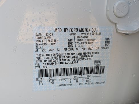 New 2026 Ford Explorer Platinum w/ LUX Leather Package image 27