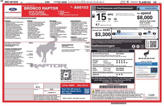New 2026 Ford Bronco Raptor AWD/4WD image 32