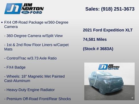Used 2021 Ford Expedition XLT AWD/4WD image 8