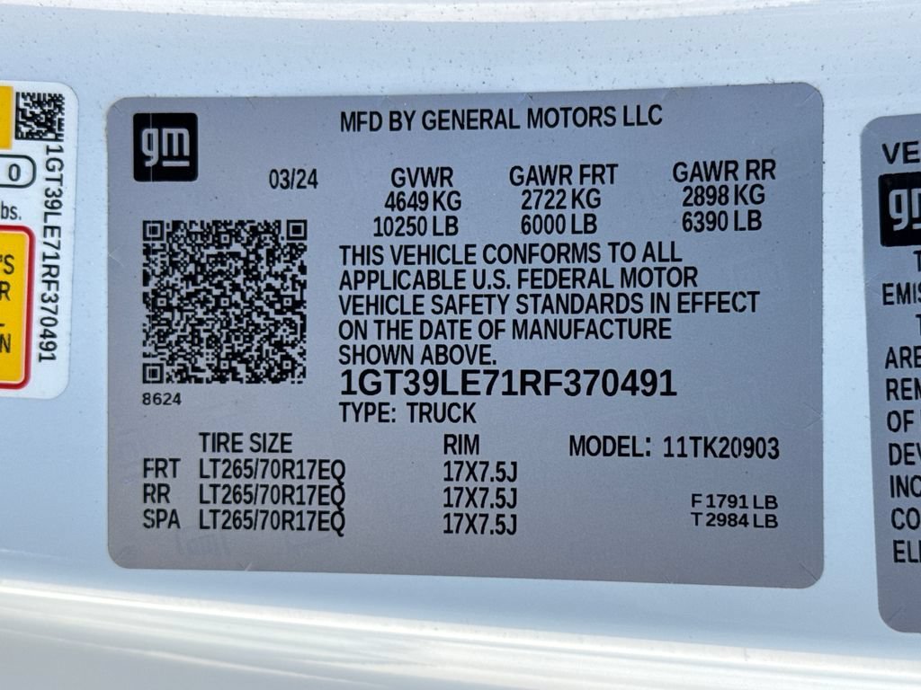 Used 2024 GMC Sierra 2500 Pro w/ 1SA Pro Safety Plus Package AWD/4WD image 33