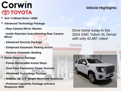 Used 2024 GMC Yukon XL Denali w/ Denali Reserve Package image 6