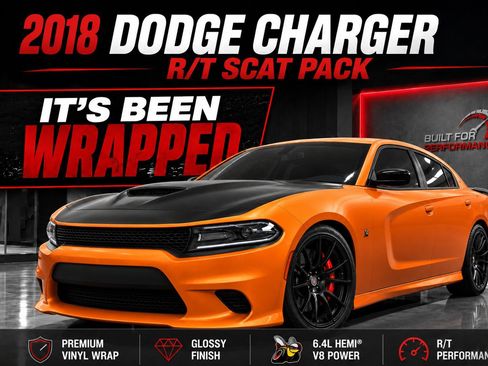 Used 2018 Dodge Charger R/T Scat Pack w/ Dynamics Package RWD image 2