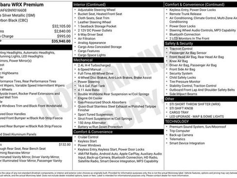 Used 2022 Subaru WRX Premium image 2