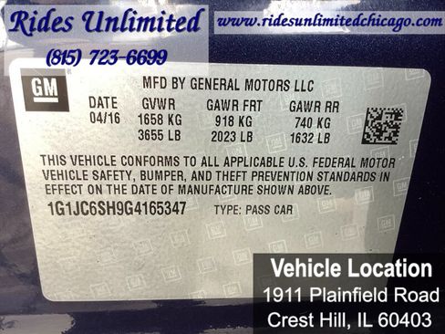 Used 2016 Chevrolet Sonic LT FWD image 21