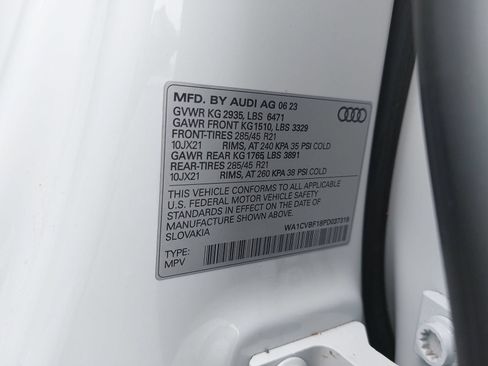 Certified 2023 Audi Q8 Prestige w/ Prestige Package AWD/4WD image 41