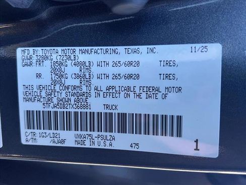 New 2026 Toyota Tundra Limited image 20