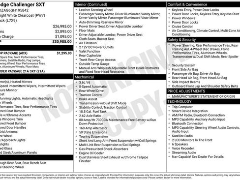 Used 2016 Dodge Challenger SXT w/ Blacktop Package image 4