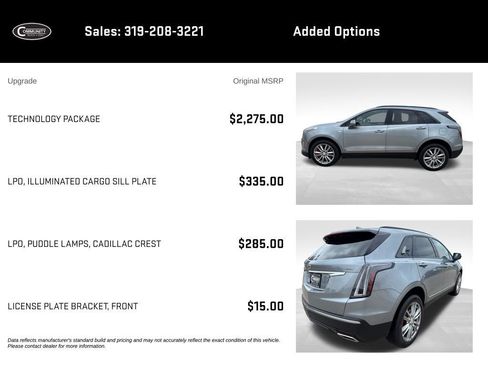 Certified 2023 Cadillac XT5 Sportv w/ Technology Package AWD/4WD image 2