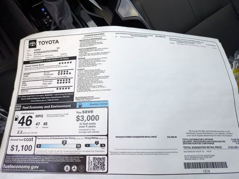 New 2026 Toyota Camry XLE FWD image 17