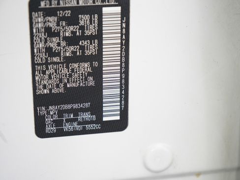 Used 2023 Nissan Armada Platinum w/ Captain's Chairs Package image 32