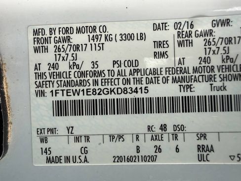 Used 2016 Ford F150 XL w/ Equipment Group 101A Mid AWD/4WD image 31
