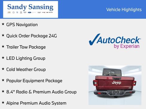 Used 2021 Jeep Gladiator Overland w/ Popular Equipment Package AWD/4WD image 7