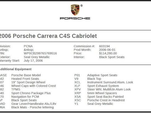 Used 2006 Porsche 911 Carrera 4S AWD/4WD image 8