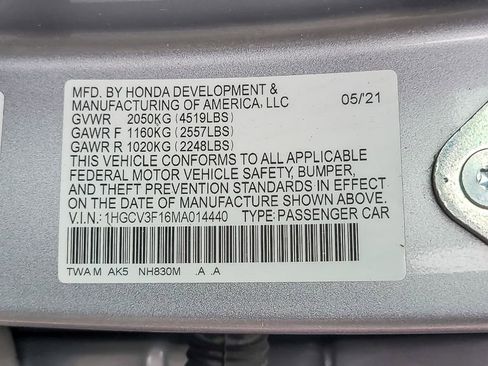 Used 2021 Honda Accord Hybrid image 14