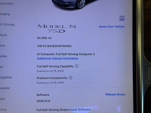Used 2017 Tesla Model S 75D AWD/4WD image 10