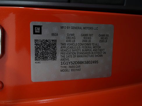 Used 2019 Chevrolet Corvette ZR1 image 29