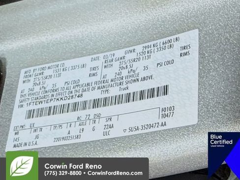 Used 2019 Ford F150 XL w/ Equipment Group 101A Mid AWD/4WD image 33