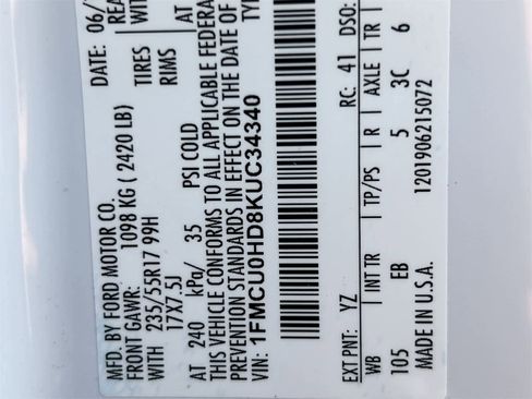 Used 2019 Ford Escape SEL image 36